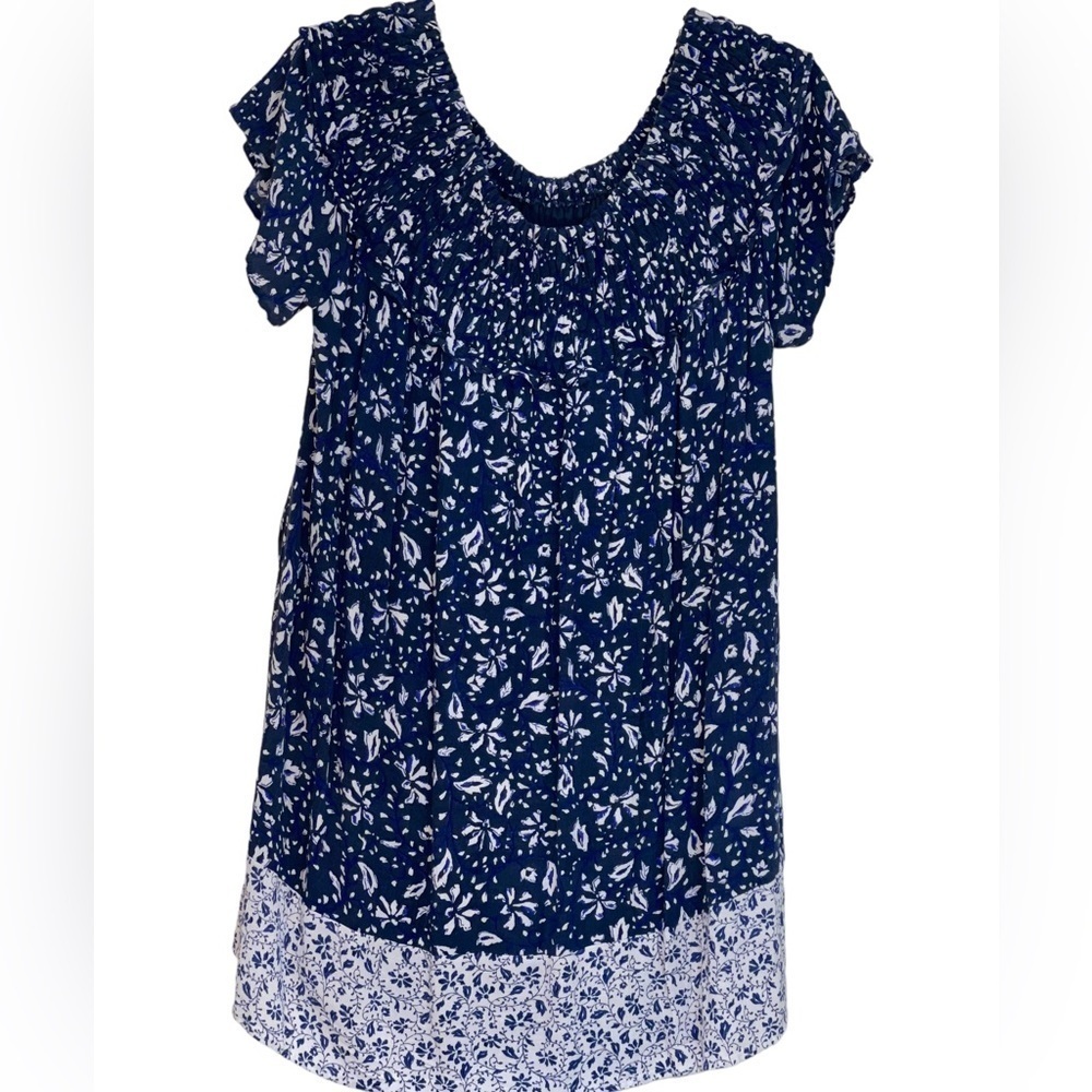 Lane Bryant Floral Off the shoulder baby doll dress. Size 14/16 GUC